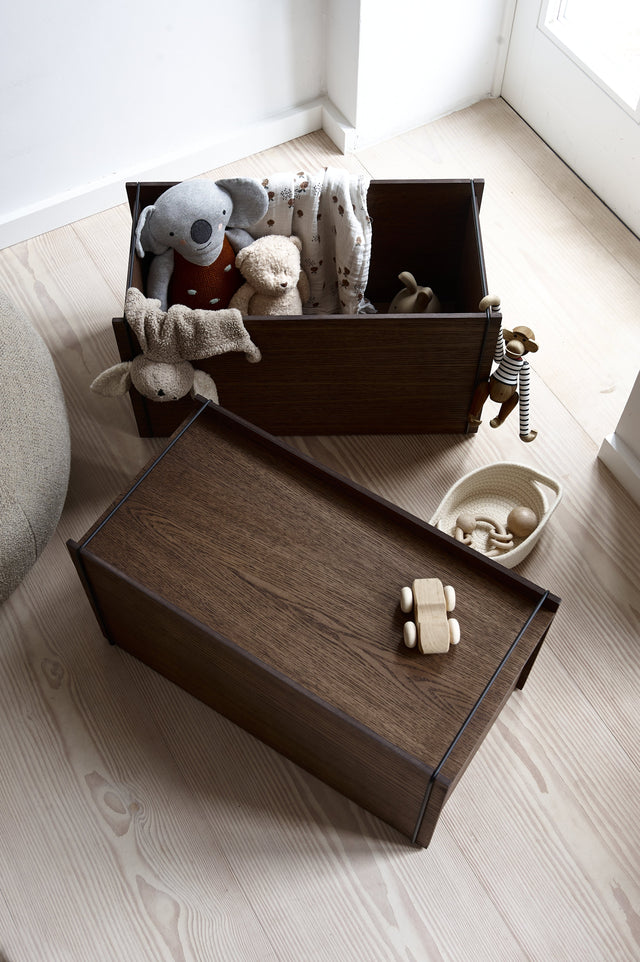stacking box smoked oak