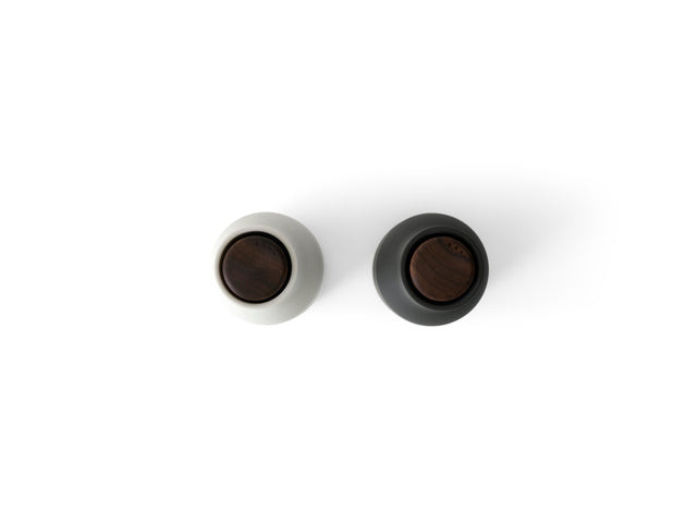 Bottle Grinder | Gewürzmühle Ash Carbon Walnuss | 2er Set