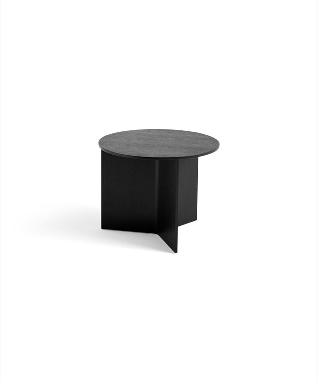 Side table | Slit table wood | low Ø45