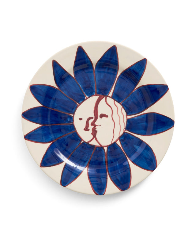 La Pittura Plate - Ø28,5 - Deep blue flower