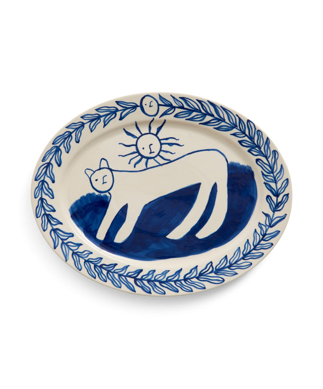 La Pittura Oval Serving Platter - L36,5 - Charlotte