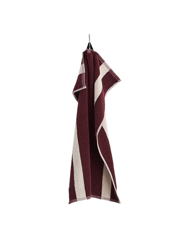 Handtuch 40x60cm | Stripe | Burgundy