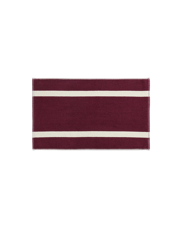 Badematte | Stripe | Burgundy