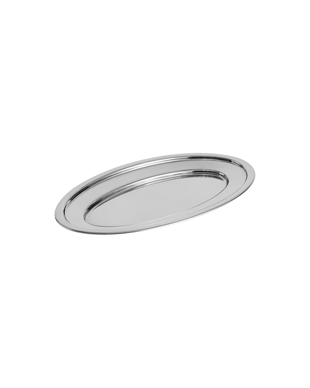Tablett oval | Essential Steel | klein