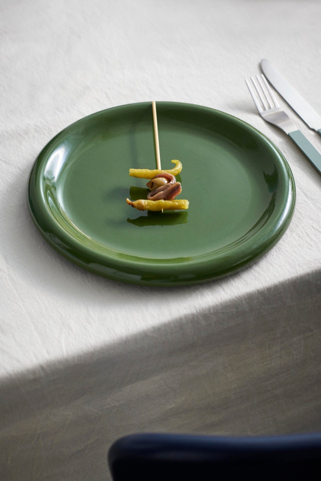 Plate | Barro | Green Ø24 set of 2