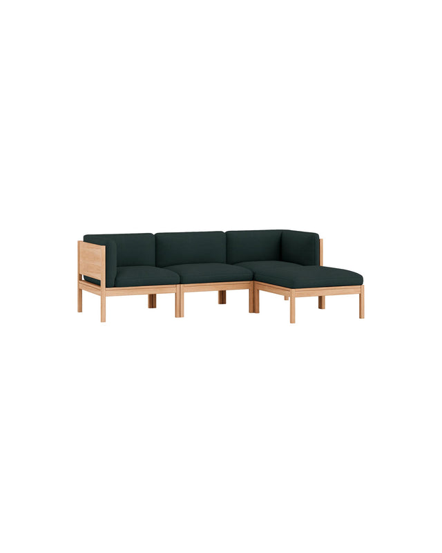 Moebe Sofa | 3-seater with side arms and chaise longue