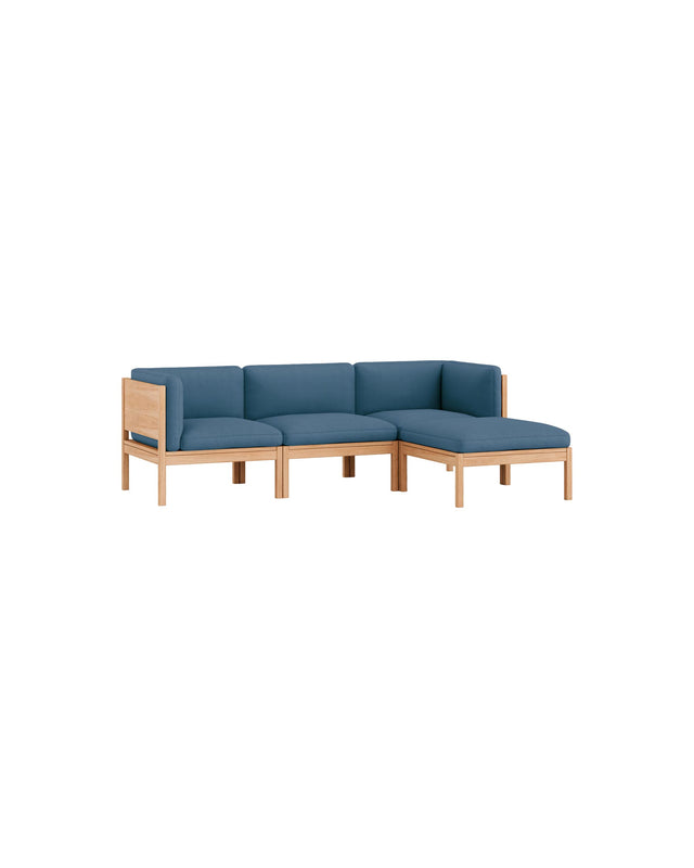 Moebe Sofa | 3-seater with side arms and chaise longue