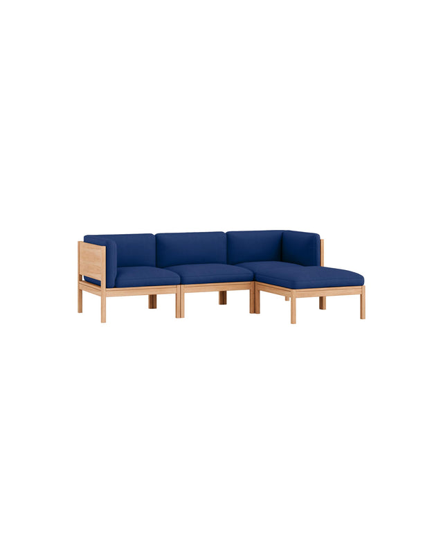 Moebe Sofa | 3-seater with side arms and chaise longue