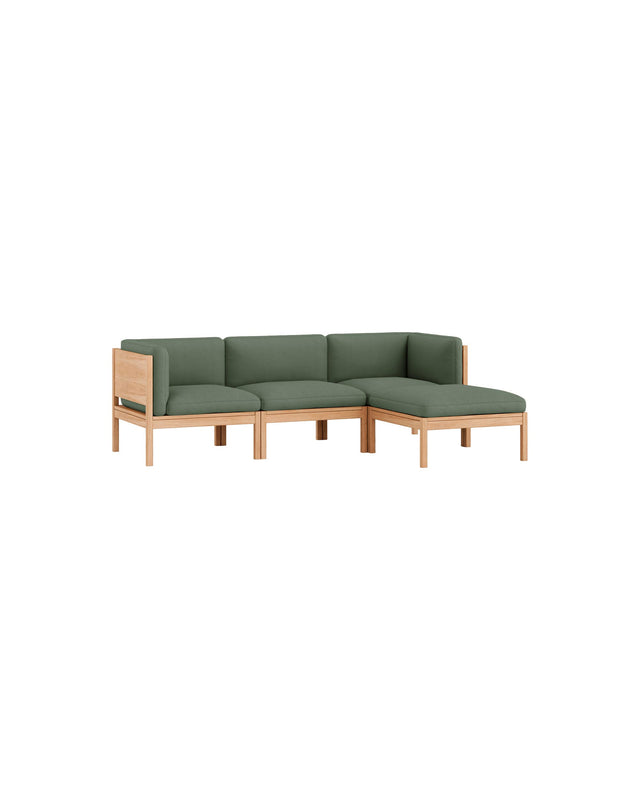 Moebe Sofa | 3-seater with side arms and chaise longue