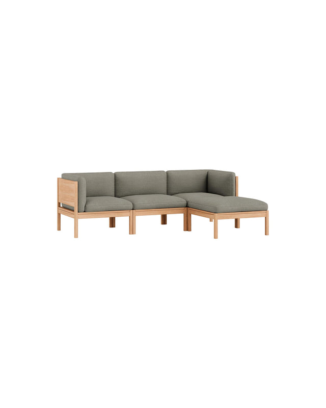 Moebe Sofa | 3-seater with side arms and chaise longue