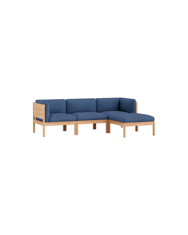 Moebe Sofa | 3-seater with side arms and chaise longue