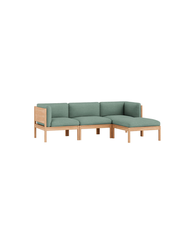 Moebe Sofa | 3-seater with side arms and chaise longue