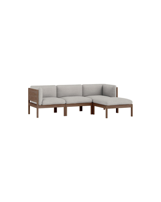 Moebe Sofa | 3-seater with side arms and chaise longue