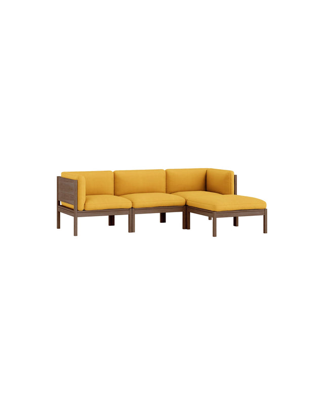 Moebe Sofa | 3-seater with side arms and chaise longue