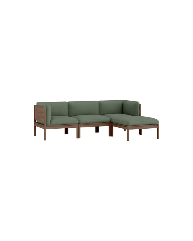 Moebe Sofa | 3-seater with side arms and chaise longue
