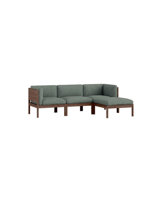 Moebe Sofa | 3-seater with side arms and chaise longue