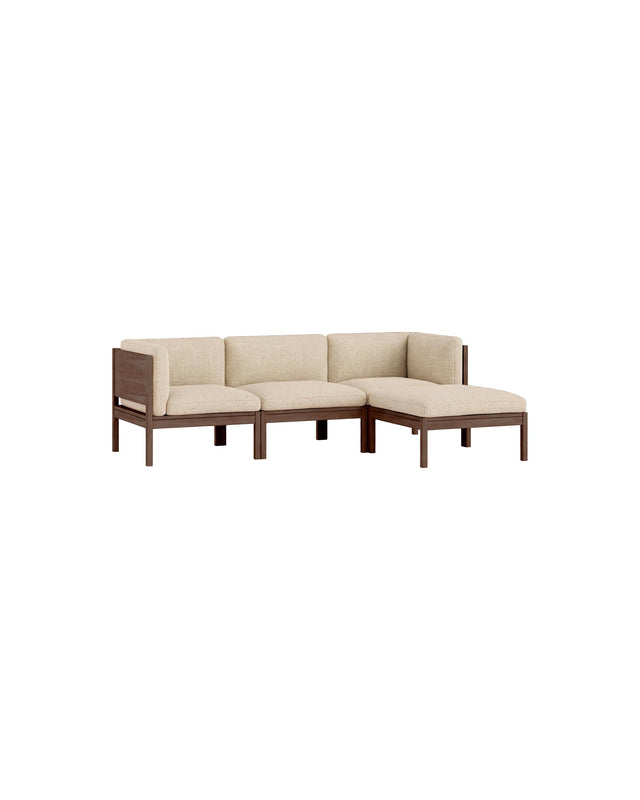 Moebe Sofa | 3-seater with side arms and chaise longue