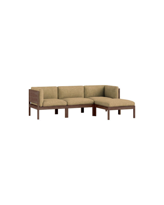 Moebe Sofa | 3-seater with side arms and chaise longue