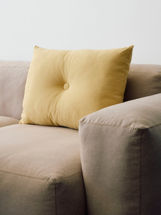 Dot Kissen | Leinen Soft Yellow