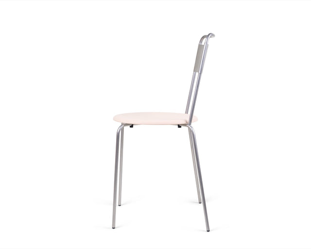 Stuhl | Petit Rond Edelstahl/Leder