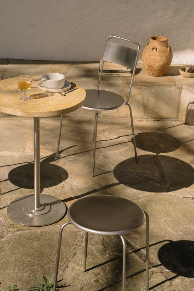 Stuhl | Petit Rond Edelstahl