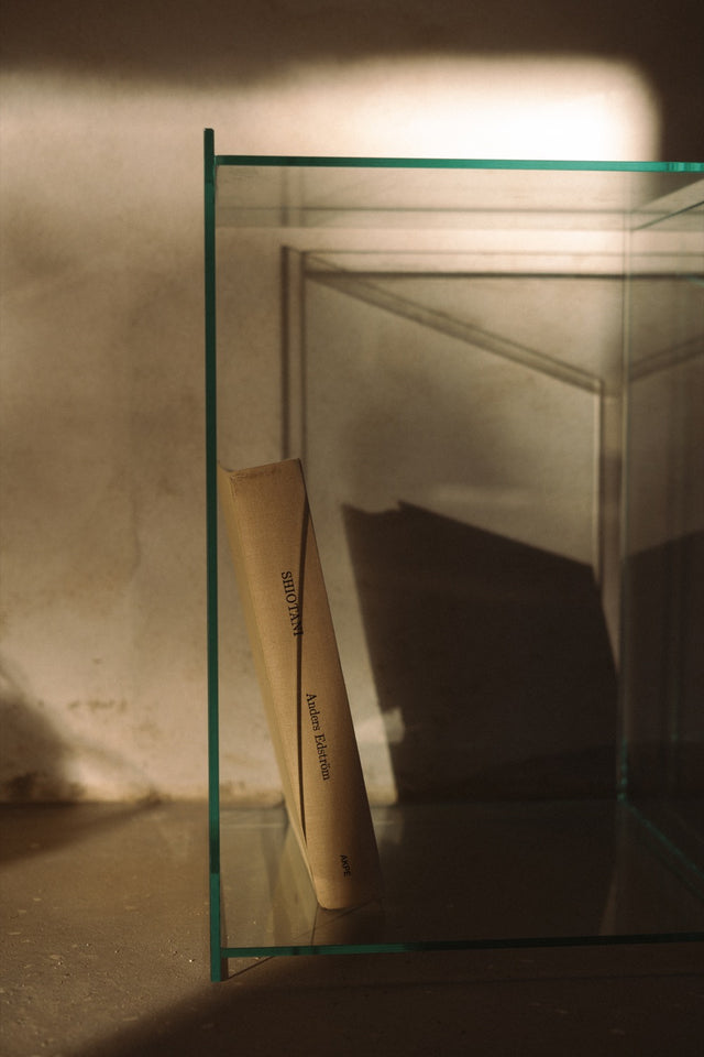 Rivet Box Table | Glass