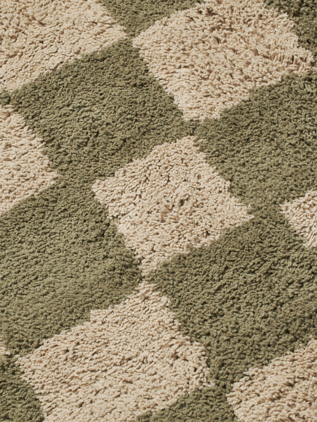 Teppich waschbar | Mara - Elm Green / Warm Sand