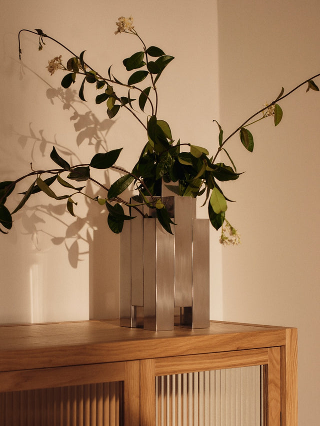 Vase | Tessera Vase - 3x3 - Mirror Polished