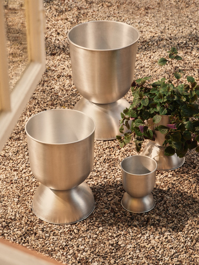 Hourglass Pot - Medium - Aluminium