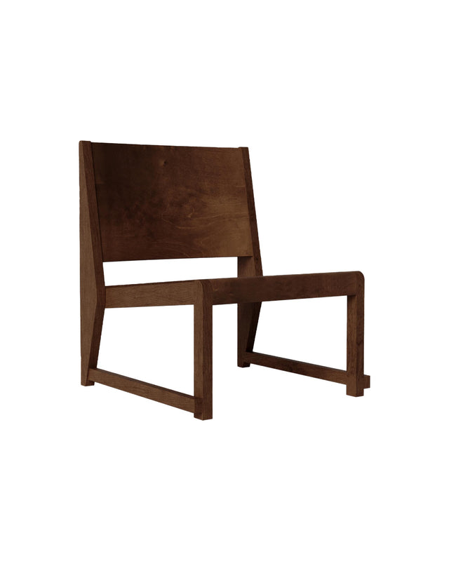 Sessel | Easy Chair Dark Brown Birch