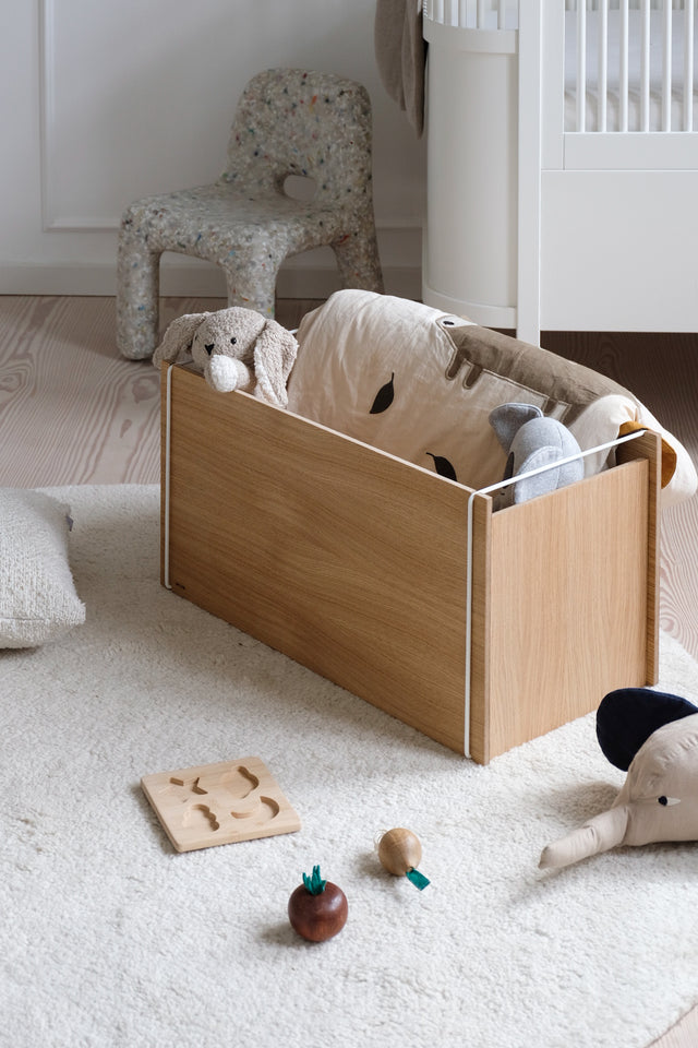 stacking box natural oak