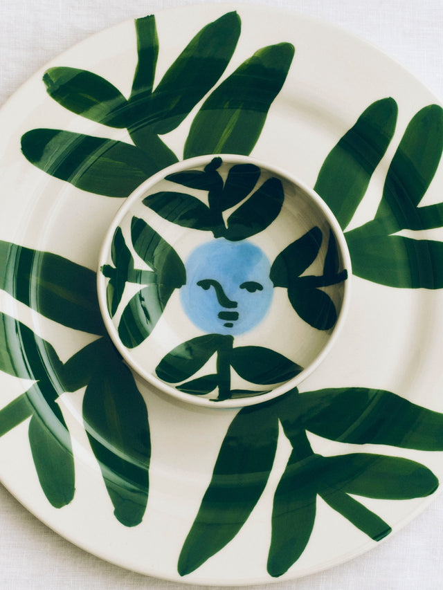 La Pittura Plate - Ø28,5 - Moon face vine