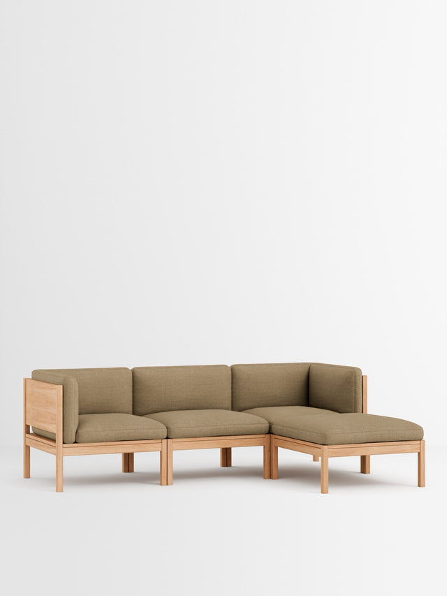 Moebe Sofa | 3-seater with side arms and chaise longue
