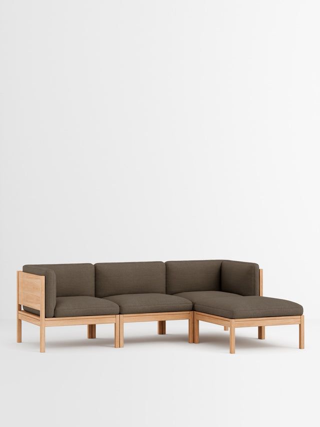Moebe Sofa | 3-seater with side arms and chaise longue