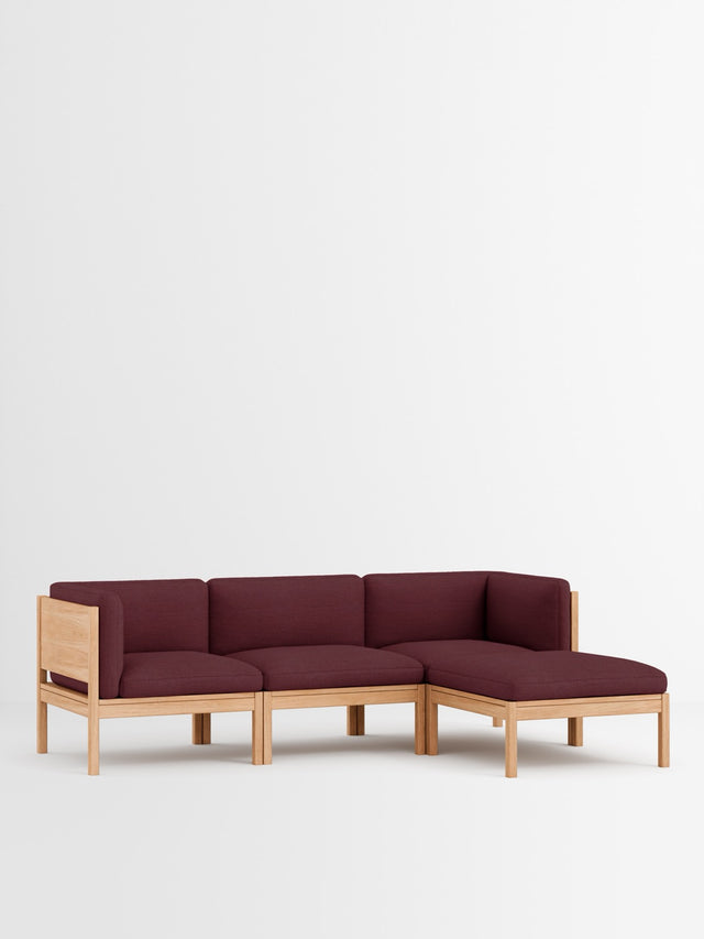 Moebe Sofa | 3-seater with side arms and chaise longue