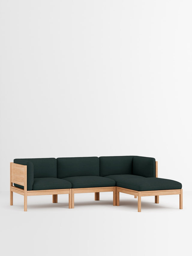 Moebe Sofa | 3-seater with side arms and chaise longue