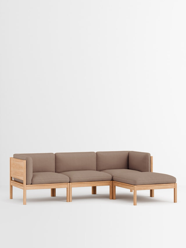 Moebe Sofa | 3-seater with side arms and chaise longue