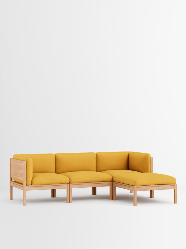 Moebe Sofa | 3-seater with side arms and chaise longue