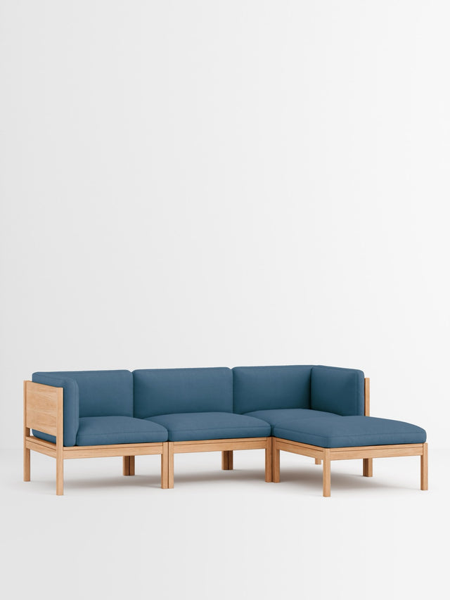 Moebe Sofa | 3-seater with side arms and chaise longue