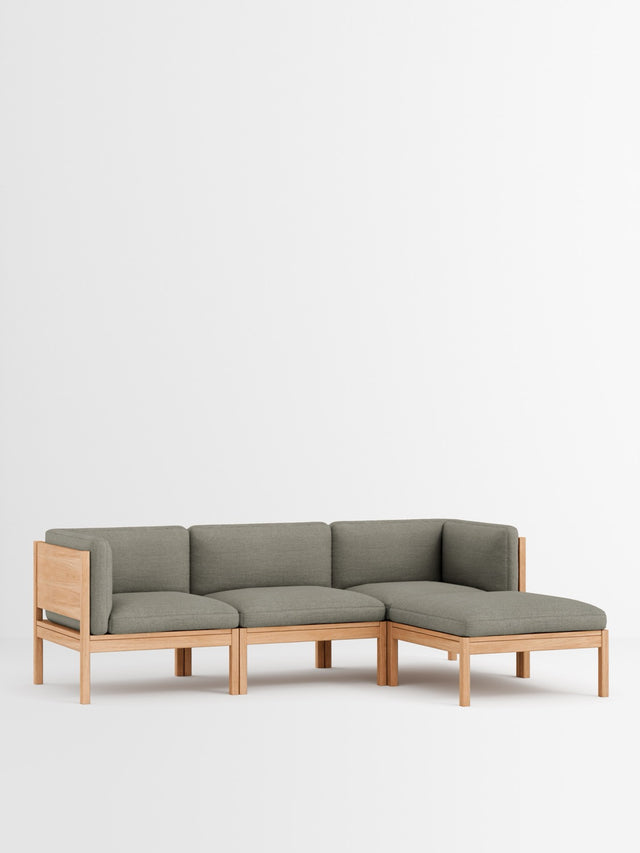 Moebe Sofa | 3-seater with side arms and chaise longue