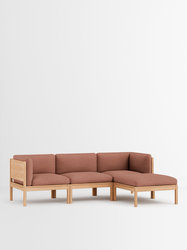 Moebe Sofa | 3-seater with side arms and chaise longue