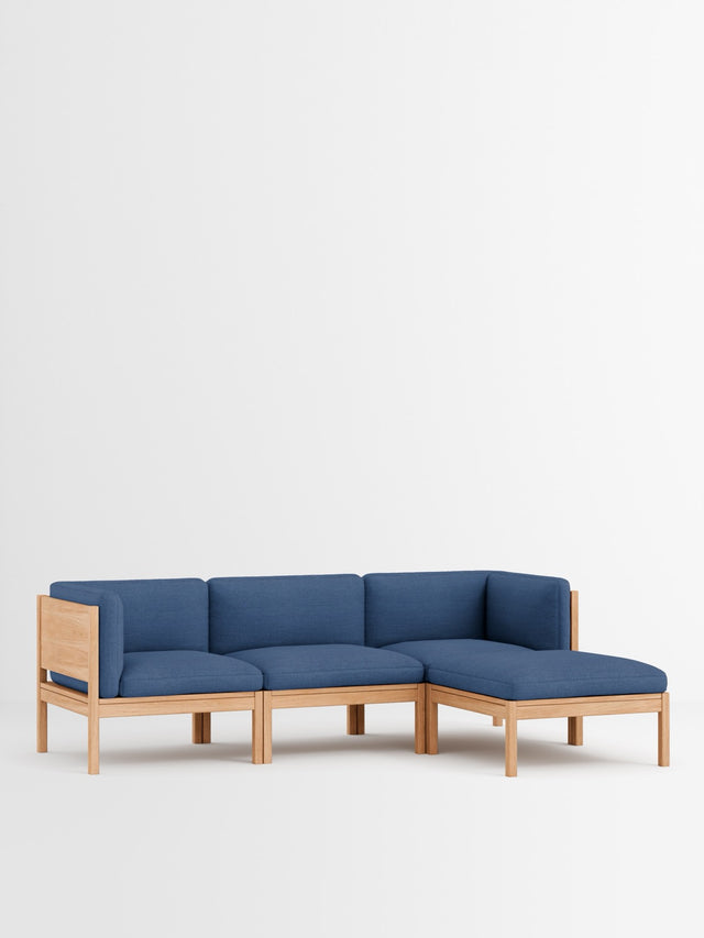 Moebe Sofa | 3-seater with side arms and chaise longue