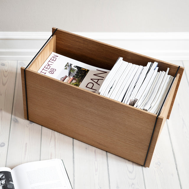 stacking box natural oak