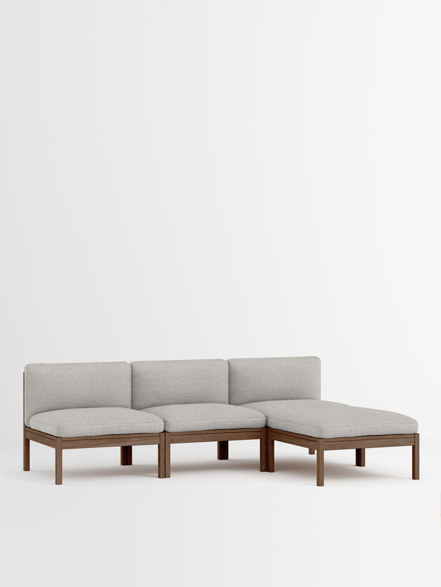 Moebe Sofa | 3-Sitzer mit Chaise Longue – Autumn 101 / Räuchereiche