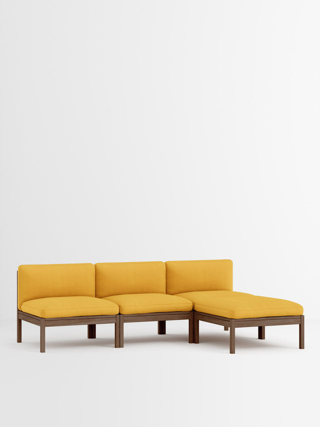 Moebe Sofa | 3-Sitzer mit Chaise Longue – Field 2 - 463 / Räuchereiche