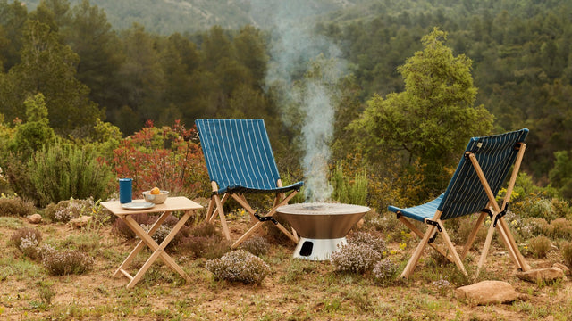 Klappstuhl | Outdoor Market | Blau/Beige