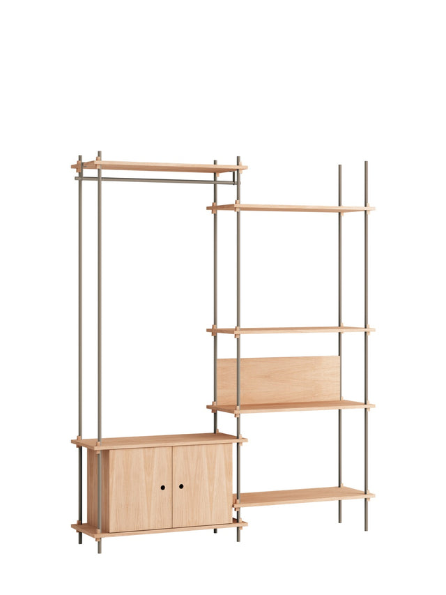 Regalsystem | MOEBE | 2 Module mit Gaderobe