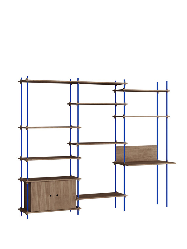 Regalsystem | MOEBE | 3 Module mit Schreibtisch