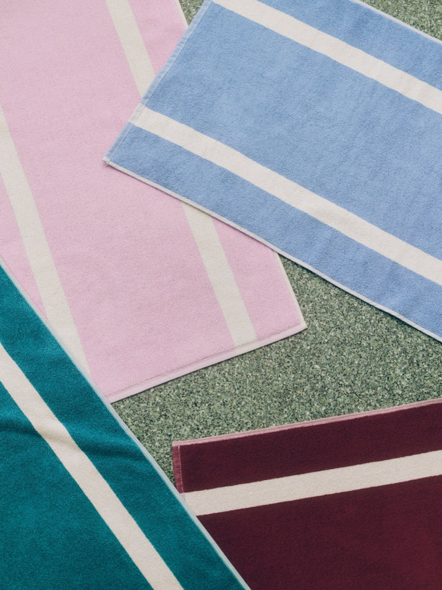Badematte | Stripe | Dusty Blue