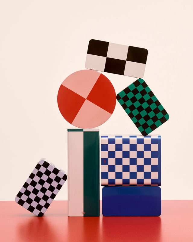Aufbewahrungsdose | Tin Container M, schwarz | off-white